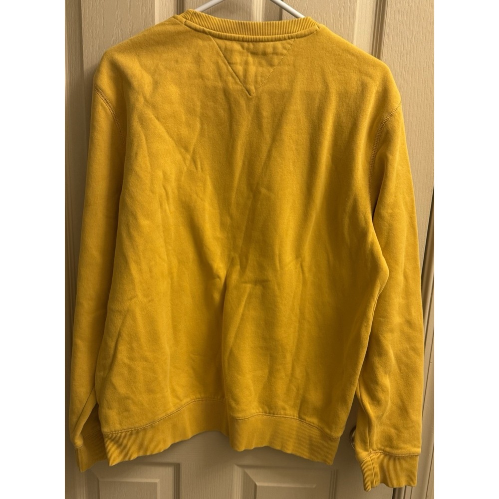 Tommy Hilfiger New York City MCMLXXXV Sweatshirt Crewneck Mens Large Yellow - Picture 4 of 4